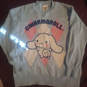 Sanrio Cinnamoroll Pastel Blue Sweater